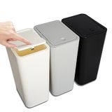 N. NETDOT 3 stuks 10 l / 2,6 gallon kleine vuilnisbak met deksel, badkamer vuilnisbak met pop-up deksel, afvalmand voor badkamer, keuken, slaapkamer, poederkamer, kantoor, college