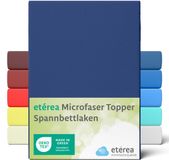 etérea Himmlische Qualität etérea Microvezel Topper Hoeslaken – Marineblauw – 90x200 / 100x200 cm
