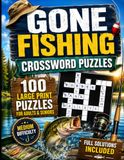 Gone Fishing Crossword Puzzles: 100 Large Print Puzzles for Adults & Seniors