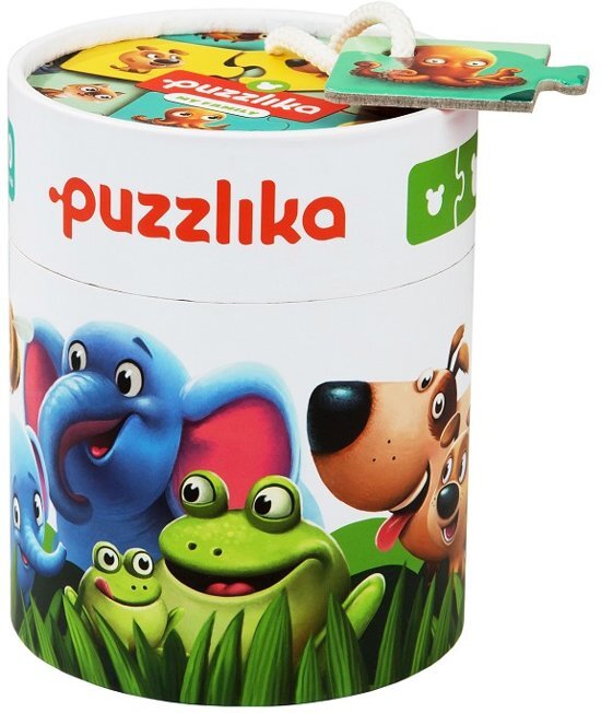 Puzzlika - Educatieve Puzzel - Combineer de Dieren Families - 10 combinaties - 20 puzzelstukjes