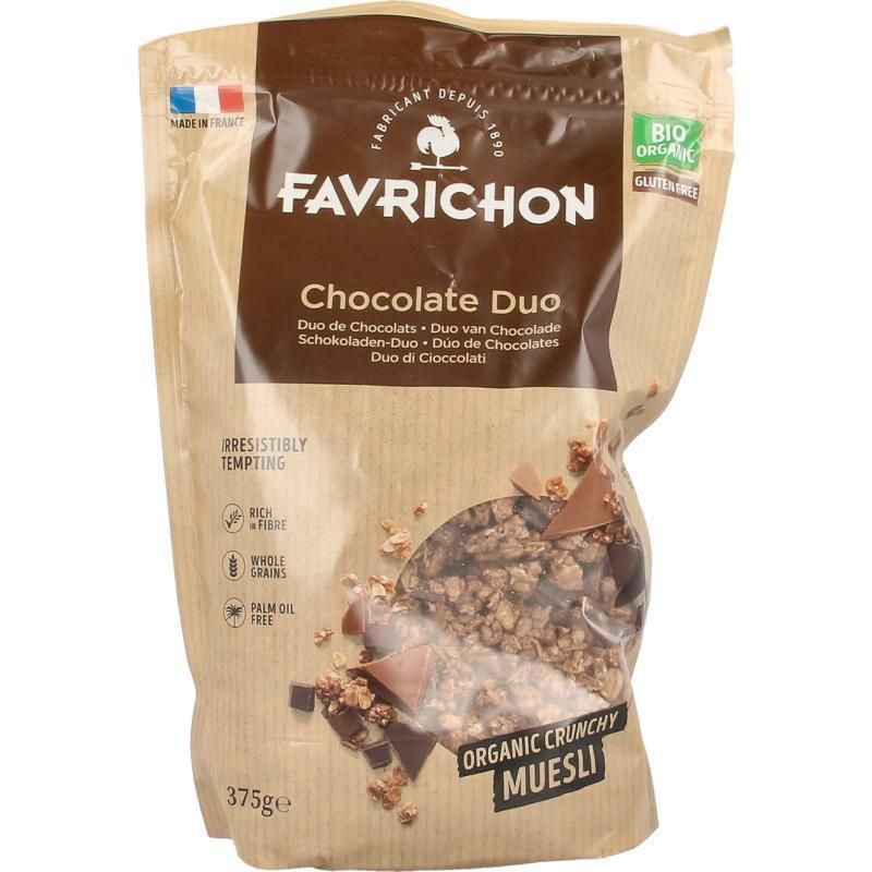 favrichon Chocolade duo crunchy muesli 375g