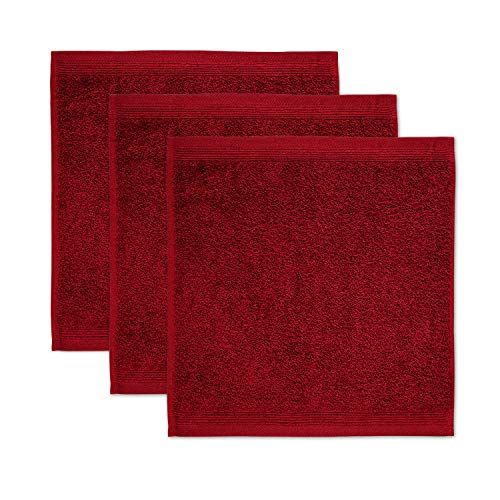 Möve Superwuschel zeepdoek 30 x 30 cm ruby set van 3