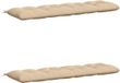vidaXL Bankkussens VIANEN 2 stuks 100% Polyester Crème