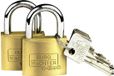 Burg Wächter 2er Set Quadro 222 40 SB Hangslot Gelijksluitend Messing Sleutelslot