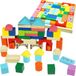 Blocs en bois, puzzle composé de 58 pièces