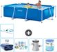 Intex Rechthoekig Frame Zwembad - 260 x 160 x 65 cm - Blauw