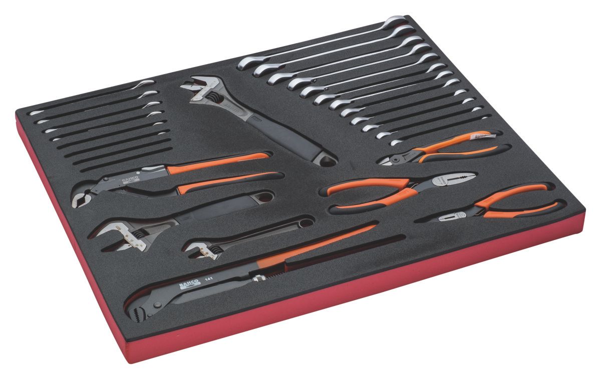 Bahco Foaminlay Fit&Go 3/3 met sleutels en tangen - 28-delig - FF1A5024
