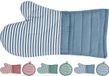 Excellent Houseware Ovenwant en pannenlap set 2-delig gestreept