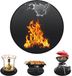 Sans marque Sous-couche ronde ignifuge 50 cm