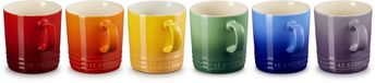 Le Creuset Vancouver Mokken 350 ml Regenboog Kleuren Set Van 6