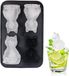 VHV - Moule à glace - forme de chat en silicone, adapté aux aliments - avec couvercle - pour glaces, desserts et boissons d'été
