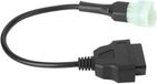 Shenzhen Haorui Industrial Technology Co., Ltd. Câble adaptateur 6 broches vers 16 broches OBD2 diagnostic et détecteur de panne moteur - Noir