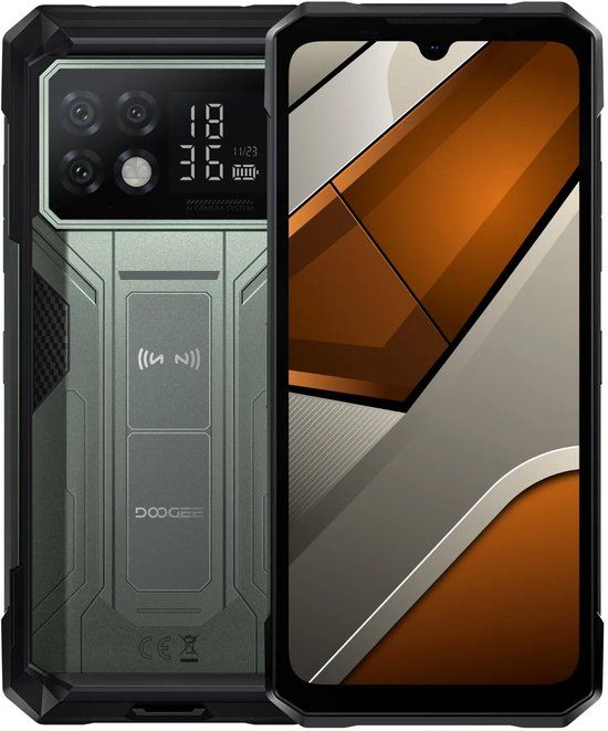 DOOGEE S200 Max – Rugged Smartphone – 36GB RAM + 512GB – 22000mAh batterij – 108MP Camera – 6,72” FHD+ 120Hz – Zwart