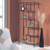 Urban Living Boekenkast 6 planken 77x33x185cm bruin