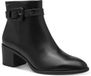 Tamaris Dames Enkellaarsje 1-25376-47 003 Zwart Leer/Synthetisch Maat 37 EU