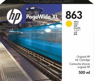 HP 863 500 ml inktcartridge voor PageWide XL, geel