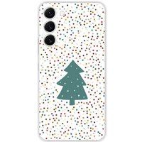Samsung Galaxy S23 sapin de noel bedrukt siliconen hoesje