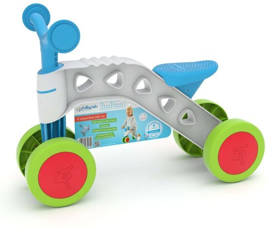 Basic Chillafish ItsiBitsi Ride-On met 4 Wielen Blauw/Groen