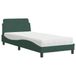 Maison Exclusive - Lit avec matelas « Dover » vert foncé 90 x 190 cm, velours