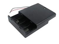 RS PRO Batterijhouder met draadaansluiting voor 4 x AA batterijen