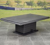 AVH-Collectie Miami lounge-diningtafel 160x90xH47-71 cm in hoogte verstelbaar antraciet