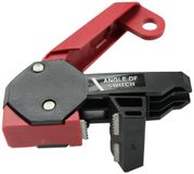 Accuform Signs KDD161 STOPOUT 120/240 Circuit Breaker Lockout (Dubbele Paal) Met Bar Klem en Verwisselbare Lockout Tag, Rood, 1.5" H x 3.33" L x 1.75" W