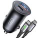 INIU Autolader, 60W, USB C, 2 poorten, Snel opladen