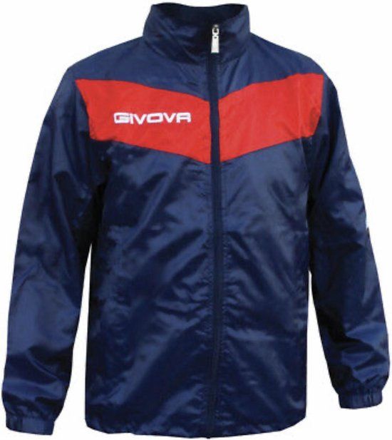 Givova RJ005 Regenjack - Maat M - Blauw/Rood - Unisex