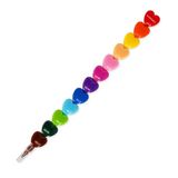 Legami - 12 stapelbare kleurpotloden, 12 verschillende kleuren om in te kleuren, kleurpotloden voor kinderen, pastelkrijt in hartvorm, Dream in Colour