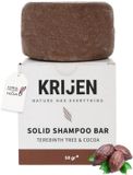 KRİJEN Krijen Vegan Shampoo Bar – Natuurlijke Vaste Shampoo met Pistacheolie, Vanille & Munt – Plasticvrije, Duurzame & Zero Waste Shampoo zonder Sulfaten – 50 g