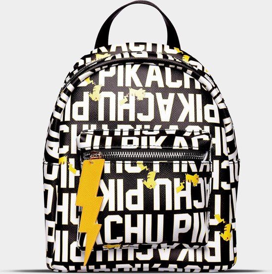 Difuzed Pokémon - Pikachu Mini Backpack all-over Letters