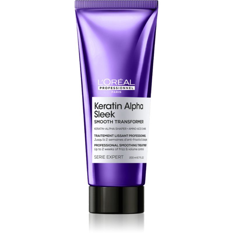 L'Oréal Professionnel Keratin Alpha Sleek Smooth Transformer 1x a week Treatment Anti Frizz & Smoothing 200ml