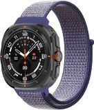 By Qubix Qubix Nylon Loop Bandje Blauw voor Samsung Galaxy Watch Ultra / Ultra 2 - 47mm