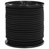 vidaXL Bungee Koorden 4 mm Zwart PP en rubber
