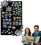 Anwicar Rechthoekige Magneet Bord - Magnetisch memobord - Magnetisch prikbord - 50x80 cm - Zwart