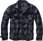 Brandit Flannel Heren Tussenseizoensjas - zwart/antraciet - S