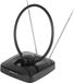 Vivanco VVTV2ANTCIRCLE antenne TV intérieure noir DVB-T, DVB-T2, DAB, DAB+, FM, UKW, AC