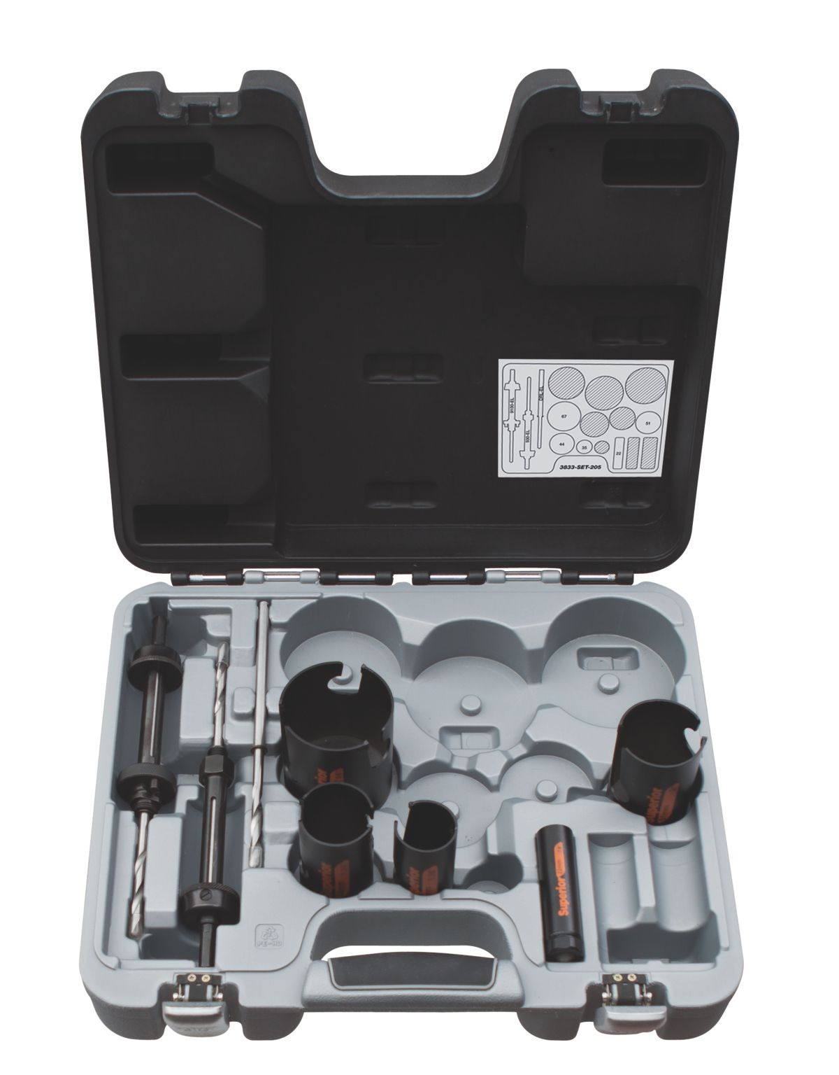 Bahco Gatzagenset | Superior™ | multiconstructie | voor hout en steen - 9-delig - 3833-SET-205