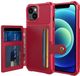 Selected by GSMpunt.nl Apple iPhone 13 TPU Back Cover met Kunstleren Wallet Rood