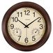 Horloge d'extérieur Horloge de jardin - Étanche - 30 cm - Marron avec thermomètre et hygromètre