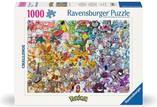 Ravensburger Pokémon Challenge Puzzel - 1000 stukjes - Legpuzzel