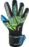 Reusch Attrakt Aqua Keepershandschoenen Zwart/Lime/Aqua Maat 10.5