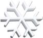 Glorex Hobby Piepschuim ijskristal/sneeuwvlok vorm - wit - 20 x 5 cm