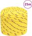 vidaXL Boottouw 16 mm 25 m polypropyleen geel