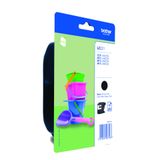 Brother LC221BKBP Zwart Inktcartridge - Normaal Rendement - 260 Pagina's