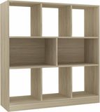 vidaXL Boekenkast 97,5x29,5x100 cm bewerkt hout sonoma eikenkleurig