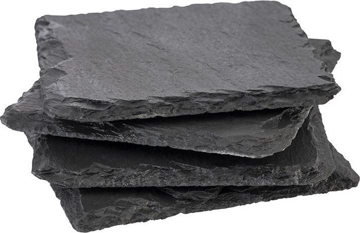 APS Natuursteen onderzetters - 4-delig - Set van 2 stuks