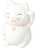 Home & Styling Tirelire pour enfants - chaton blanc - dolomite - 12 x 16 cm