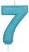 Culpitt Sparkle Blue Numeral Candle 7