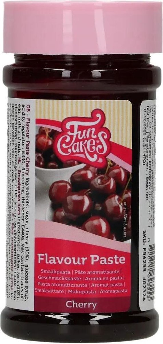 FunCakes - Smaakpasta - Kers - 120g